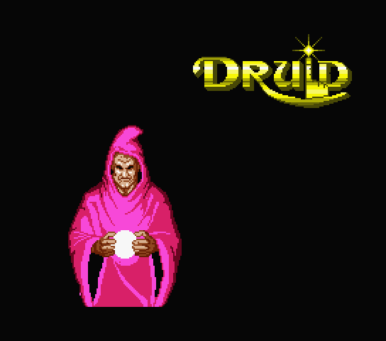 Druid title screen for MSX2